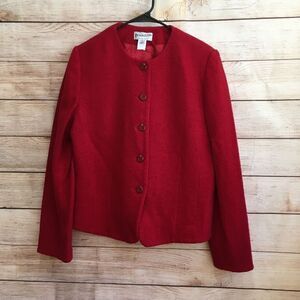 VINTAGE PENDLETON WOOL‎ BLAZER IN RED